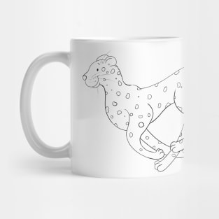 Cheetah - Line Art Mug